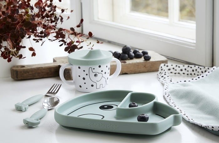 Talerzyk z Przyssawką Słonik Powder - Done by Deer