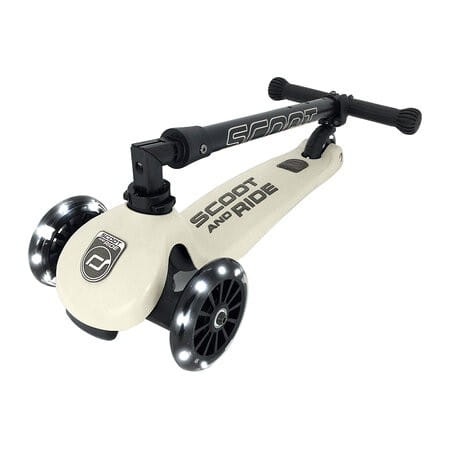 Hulajnoga Highwaykick 3 LED składana ze świecącymi kółkami Ash - Scootandride