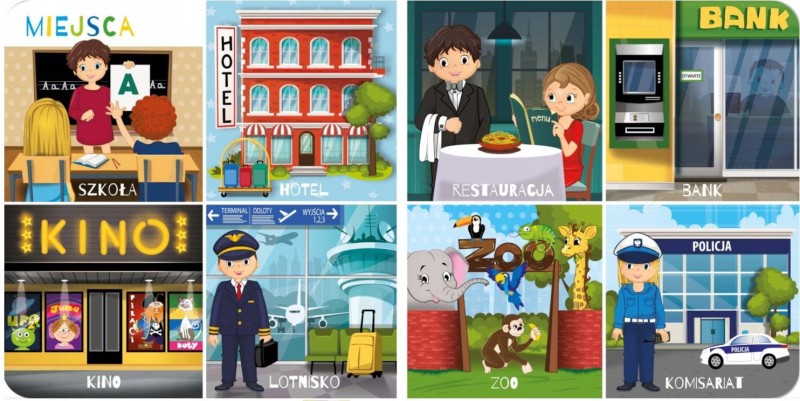 Moje pierwsze 100 słów W mieście - Książeczka Obrazkowa