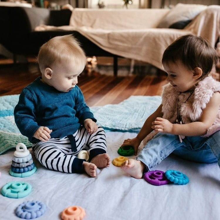 Gryzaki silikonowe Mała Wieża Pastel- Jellystone Design