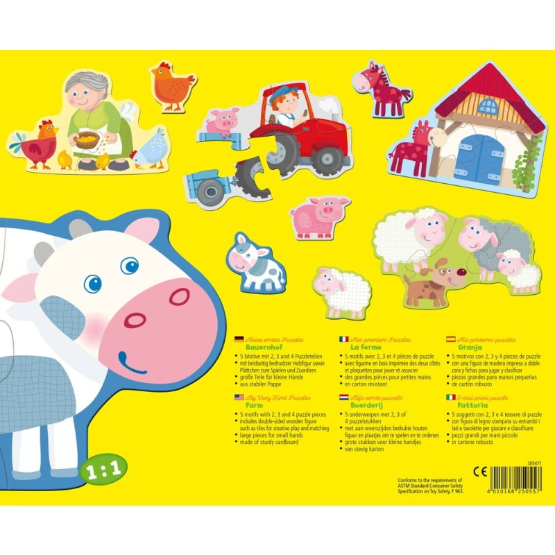 Moje pierwsze puzzle Zwierzęta na Farmie - Haba