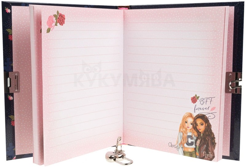 Pamiętnik na Kłódkę Notes Diary Róże - Top Model