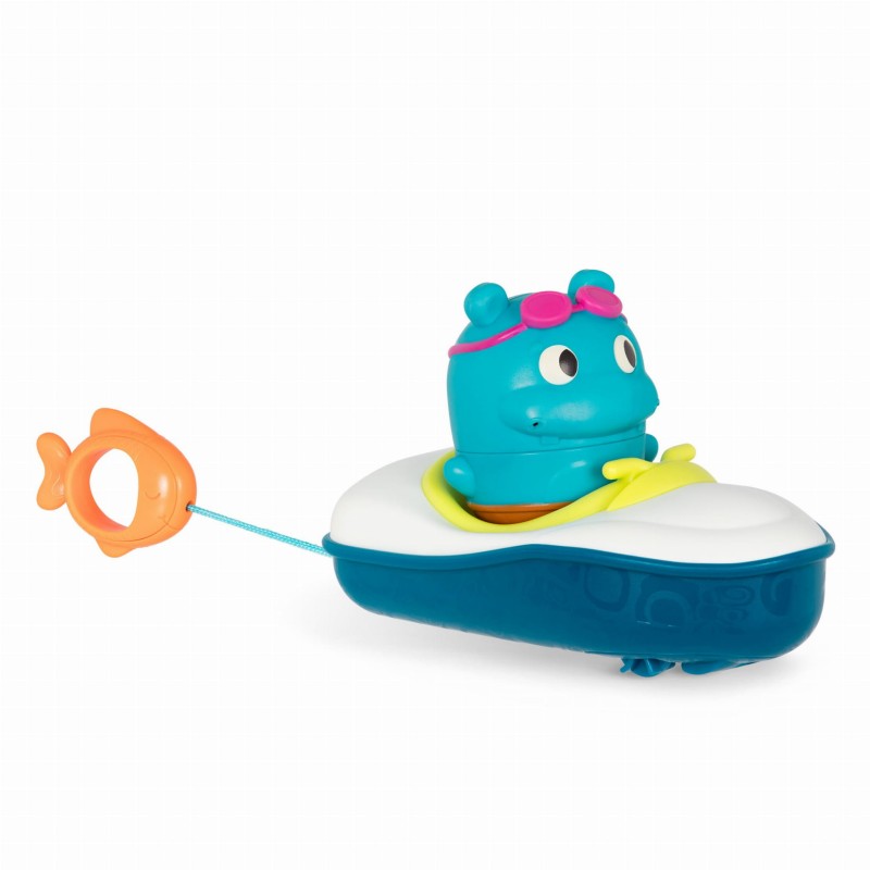 Łódka z napędem i pasażerem, sikawka Pull & Go Rider Land of B. - B.toys