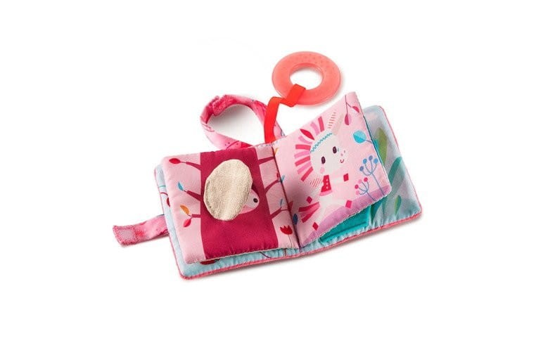 Miękka książeczka z gryzakiem Jednorożec Louise - Lilliputiens