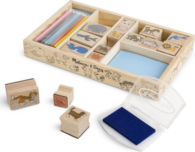 Stempelki Zwierzęta z Tuszem i Kredkami - Melissa & Doug