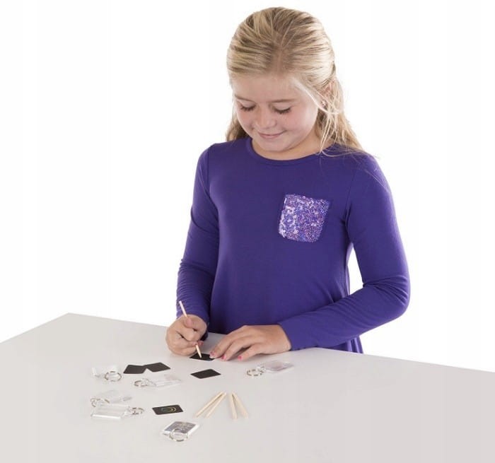 Breloczek Wydrapywanka 6 szt. Key Chain Scratch Art - Melissa & Doug