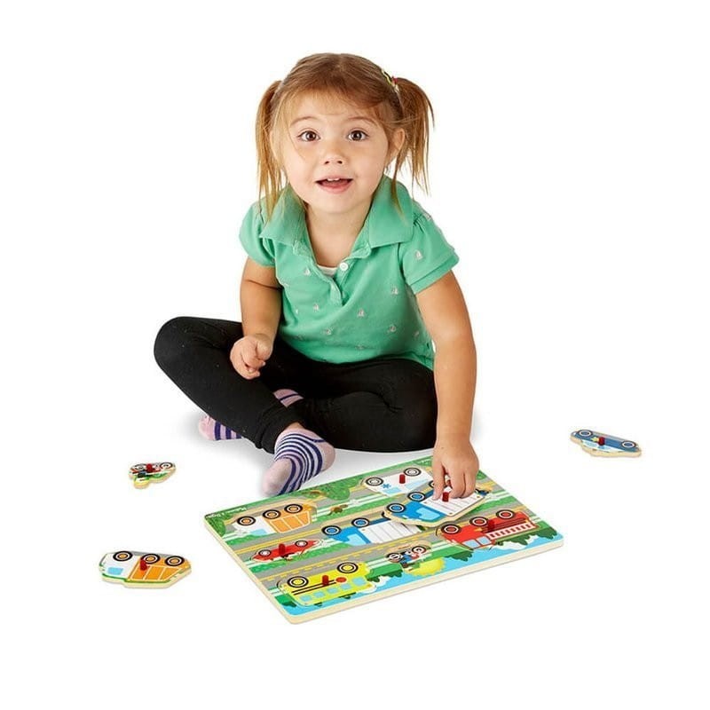 Układanka drewniana Pojazdy Puzzle - Melissa & Doug