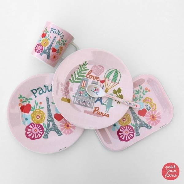 Kubek z uchwytem Paryż Emilii róż - Maison Petit Jour