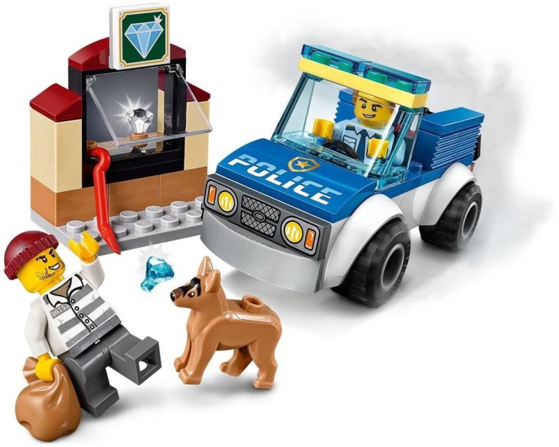 Klocki LEGO City Oddział policyjny z psem 60241