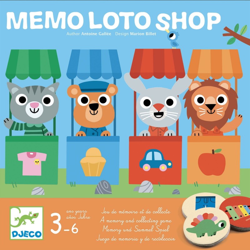 Gra edukacyjna loto memo Sklep - Djeco