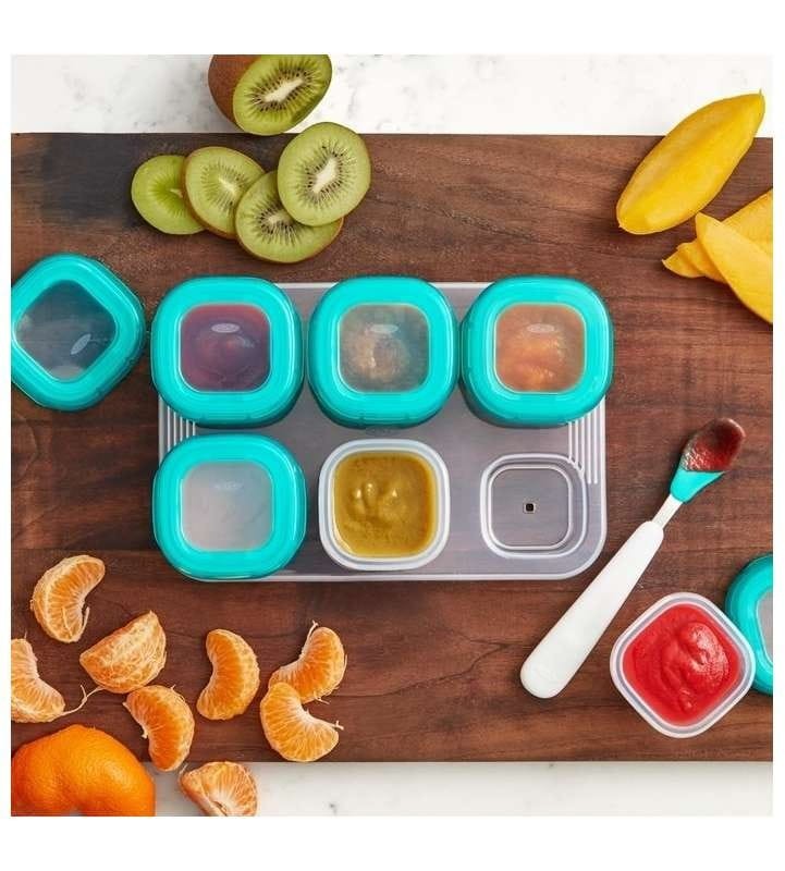 Pojemniki do Przechowywania Obiadków 60 ml, 6 szt. Teal - OXO