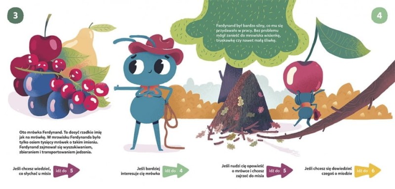 O Bardzo Głodnym Misiu, bajka - wybierajka