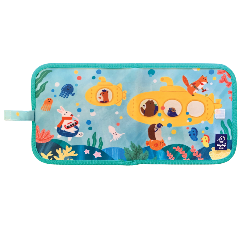 Zmazywalna kolorowanka z kredą Doodle It Book Submarine - Jaq Jaq Bird