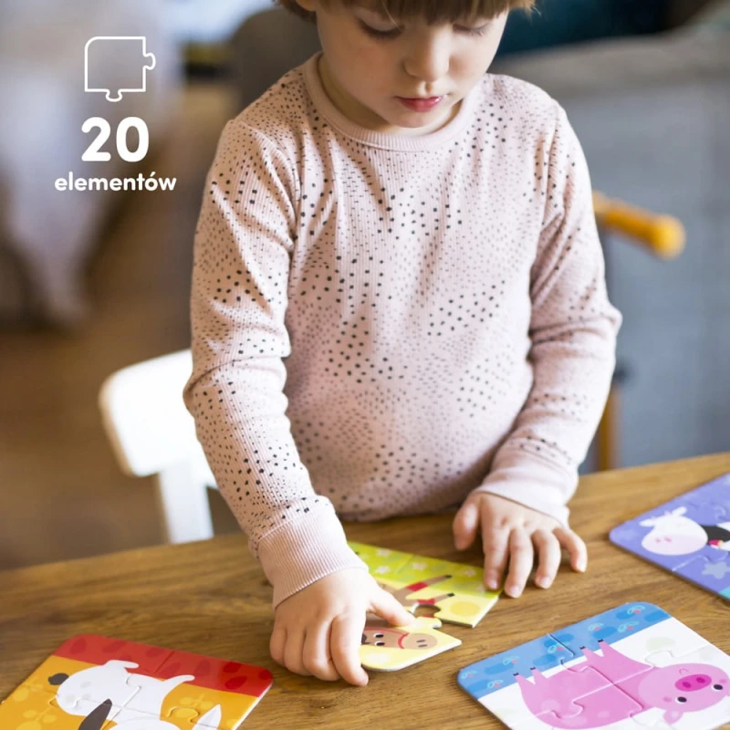 Puzzle Układam Zwierzątka - CzuCzu