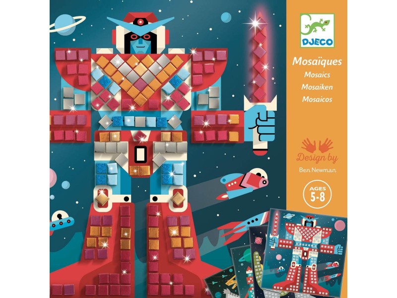 Mozaiki z Numerkami Piankowe Naklejki Kosmos - Djeco