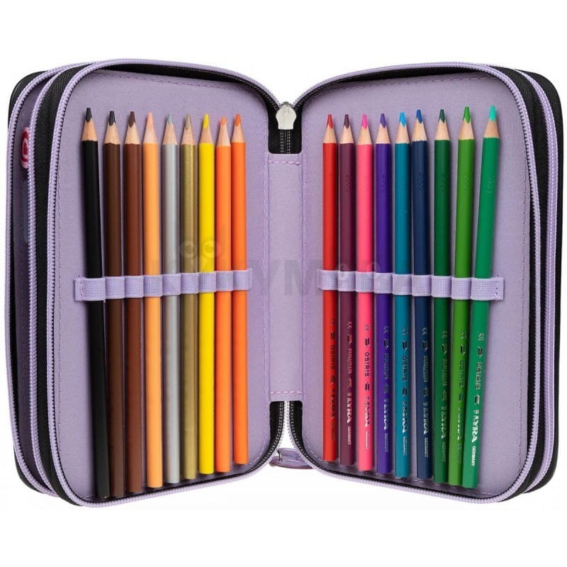 Trójdzielny Piórnik z Wyposażeniem Girlz Club - TOP Model