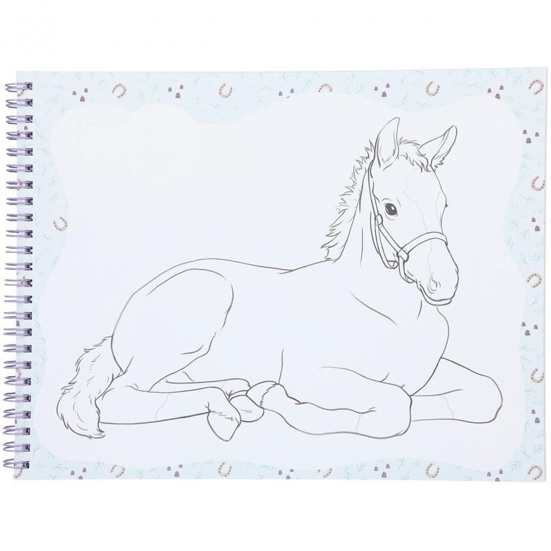 Kolorowanka z Naklejkami Konie Horse - Miss Melody