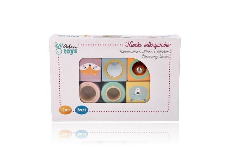 Drewniane Klocki Sensoryczne - Adam Toys