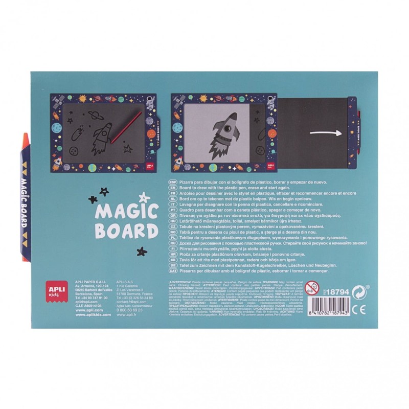 Znikopis podróżny tablica ścieralna Kosmos - Apli Kids