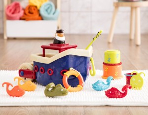 B.toys - zestaw do kąpieli statek z akcesoriami Fish&Splish
