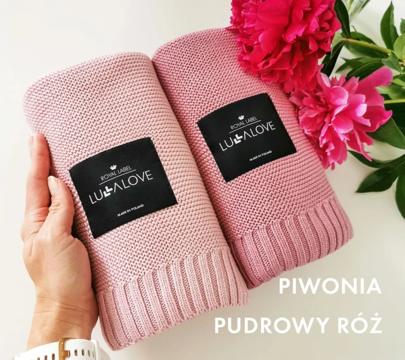 Kocyk Bambusowy Piwonia 80x100 cm - Lullalove
