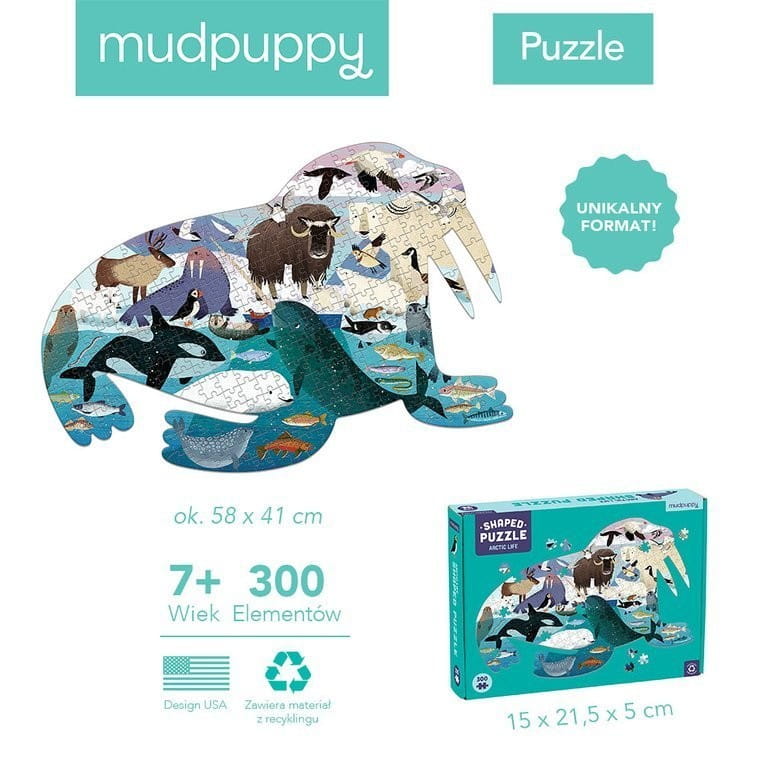 Puzzle kształty Mors Arktyka 300el. - Mudpuppy