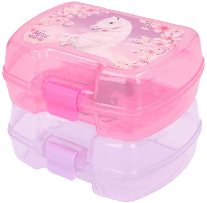 LunchBox 3w1 Pudełka Śniadaniówki Konie - Miss Melody