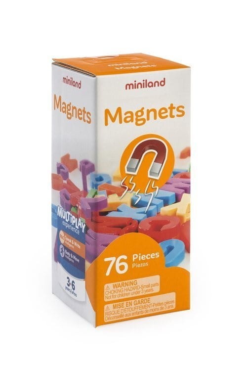 Alfabet Duże Litery Magnesy 76 el. - Miniland
