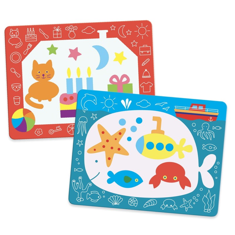 Wodne kolorowanki Ukryte Kształty - Djeco