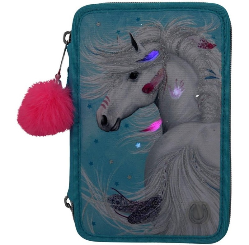 Podświetlany Piórnik z Wyposażeniem Koń - Miss Melody