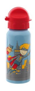 Bidon dziecięcy aluminiowy Superhero 400ml - sigikid