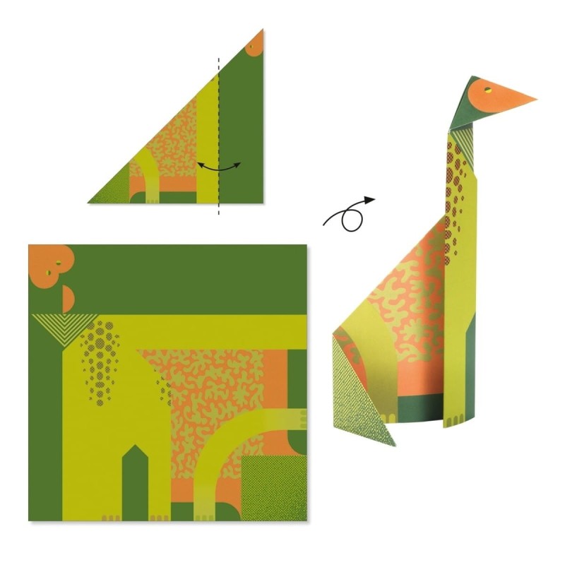 Origami Dinozaury z Papieru - Djeco