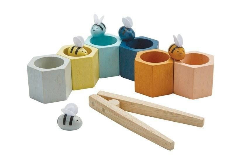 Plaster Miodu Pszczółki Gra ze Szczypcami - PlanToys