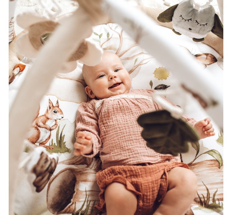 Mata Edukacyjna z Pałąkami Happy Bear - BabySteps