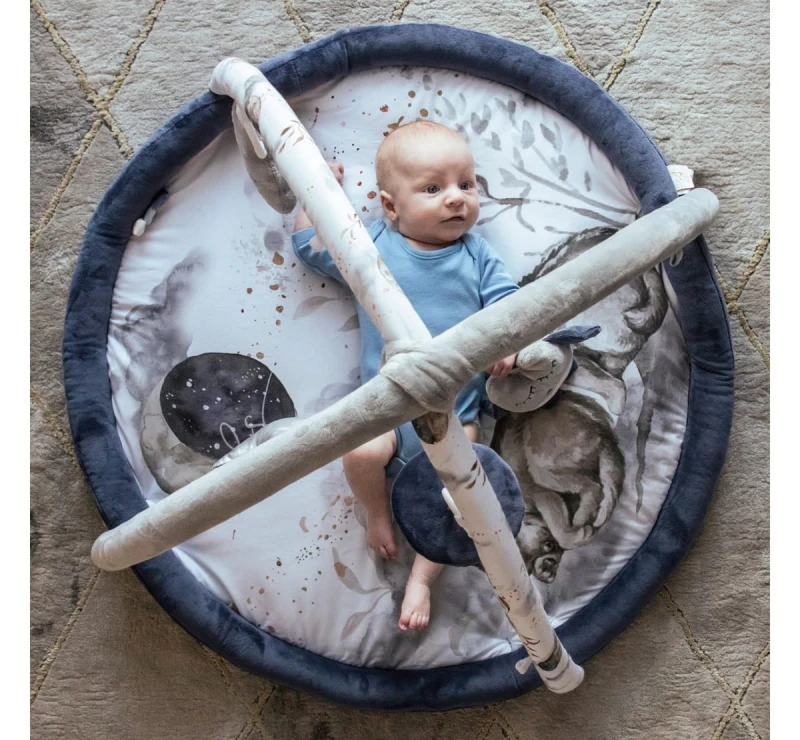 Mata Edukacyjna z Pałąkami Wolf Moonlight - BabySteps