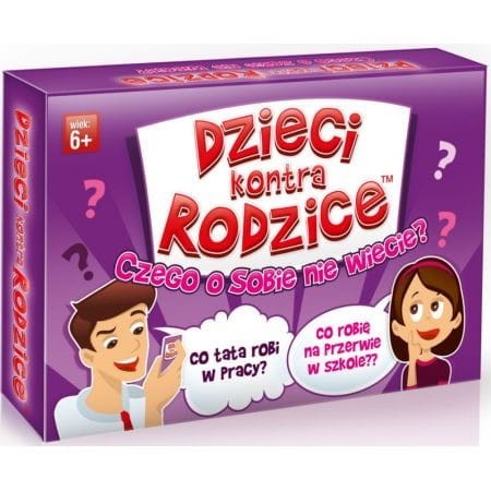 Dzieci kontra Rodzice. Czego o sobie nie wiecie? Gra Towarzyska