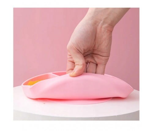 Talerzyk Silikonowy z Przyssawką Miętowy - Bi-bi