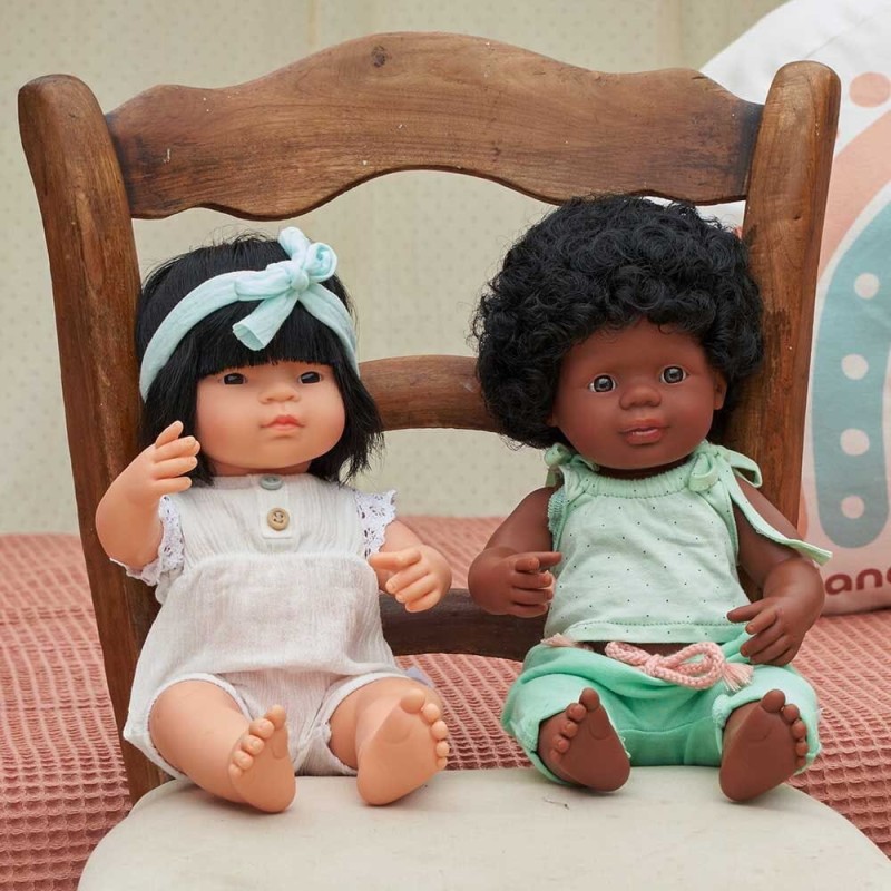 Pachnąca Lalka Dziewczynka Afroamerykanka 38cm - Miniland Doll
