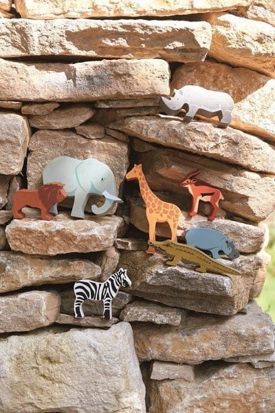 Drewniane Figurki Zwierzęta Safari - Tender Leaf Toys