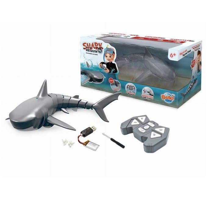 Pływający rekin zdalnie sterowany - Buki