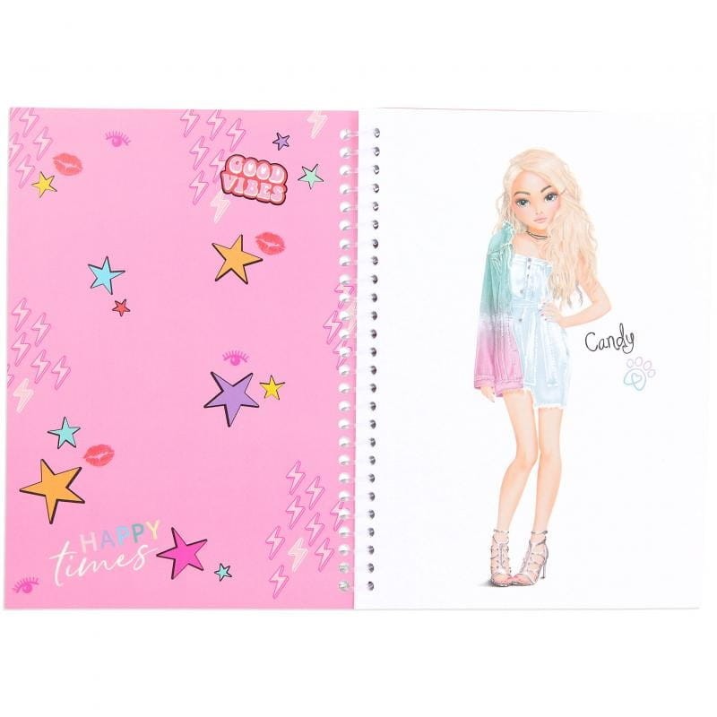 Szkicownik z Naklejkami Modelki Good Vibes - TOPModel