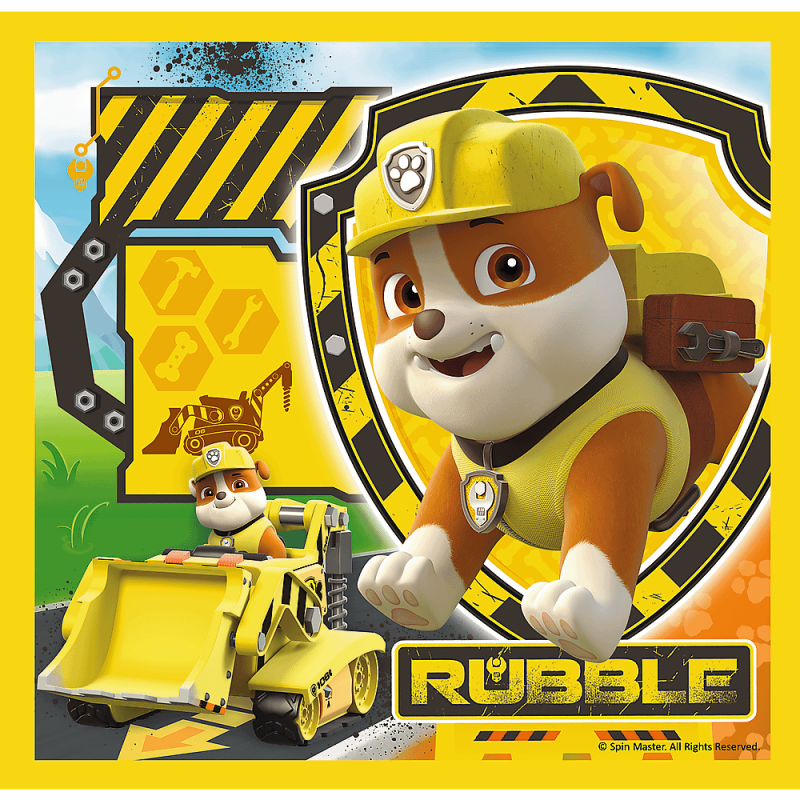 Puzzle 3w1 Psi Patrol Marshall, Rubble i Chase - Trefl