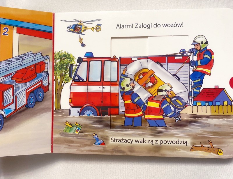 Wysuń i wsuń. Strażacy