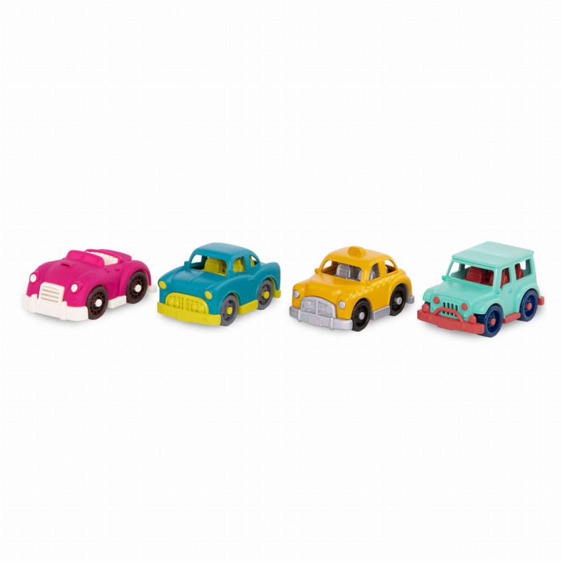 Zestaw 4 małych autek MINI RIDERS pick up - Wonder Wheels