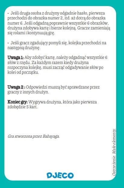 Gra w Karty MotaMo zgadywanie - Djeco