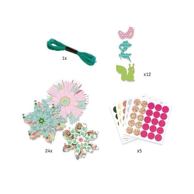 Dekoracje z Papieru Girlandy Kwiaty - Djeco