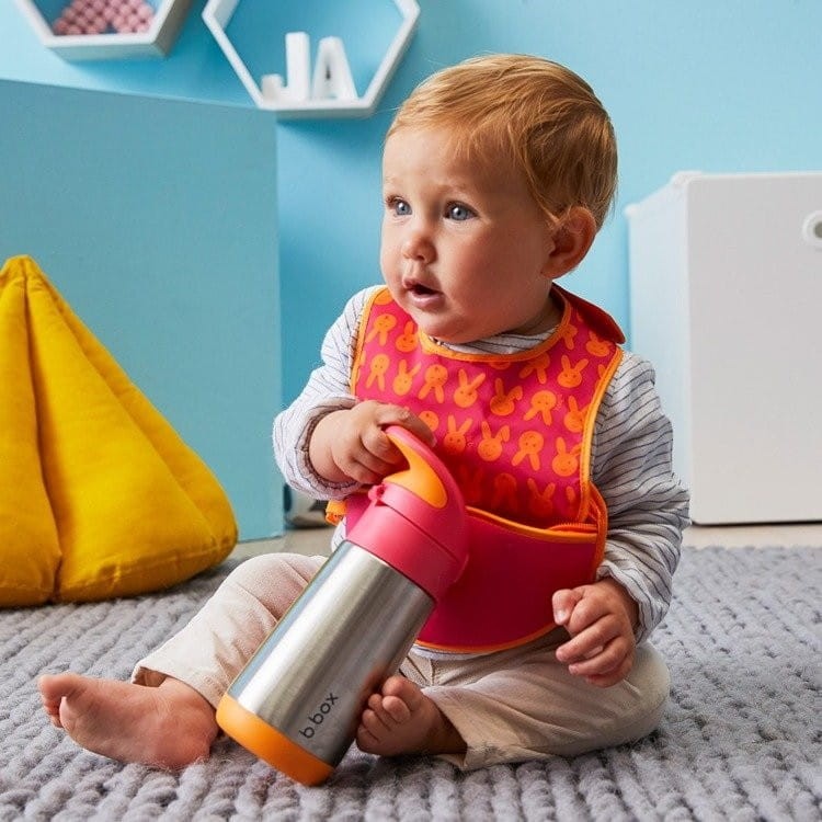 B.Box bidon termiczny termobutelka ze słomką INSULATED DRINK BOTTLE róż