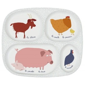 Talerz z przegródkami Farma - Maison Petit Jour