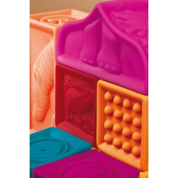 B.toys - miękkie klocki 26 sztuk duży zestaw Elemenosqueeze Nowe Kolory