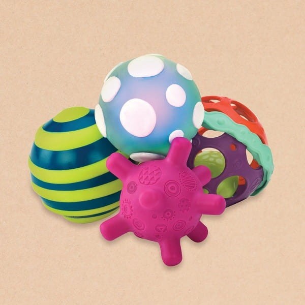 B.toys - zestaw wyjątkowych piłek sensorycznych z piłką świecącą Ball-a-balloos